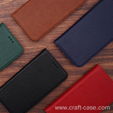 Funda de teléfono para iPhone XR Cartera de cuero